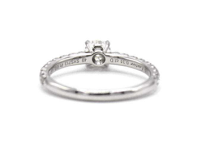 Cartier-Ring, Modell "Solitaire". Silber - Ansicht 4