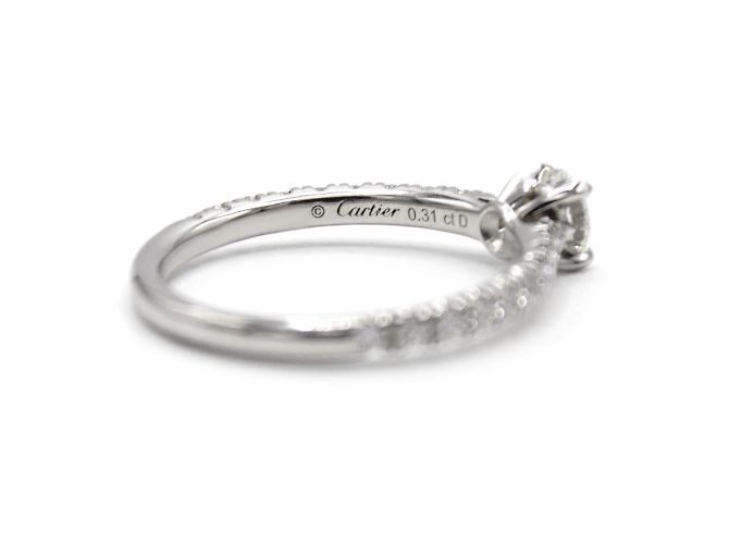Cartier-Ring, Modell "Solitaire". Silber - Ansicht 5