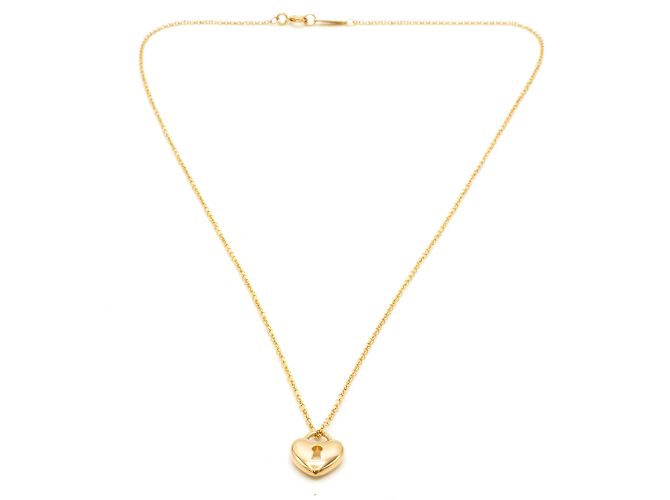 Collana Tiffany & Co con Lucchetto a Cuore in Oro Rosa 18k D'oro - vista 3