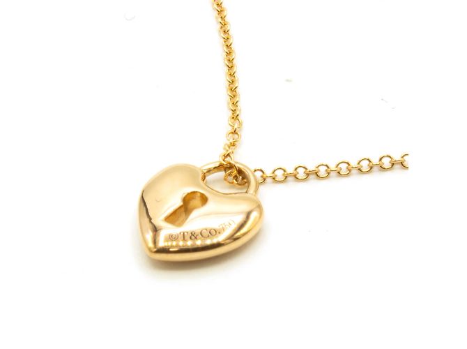 Collana Tiffany & Co con Lucchetto a Cuore in Oro Rosa 18k D'oro - vista 4