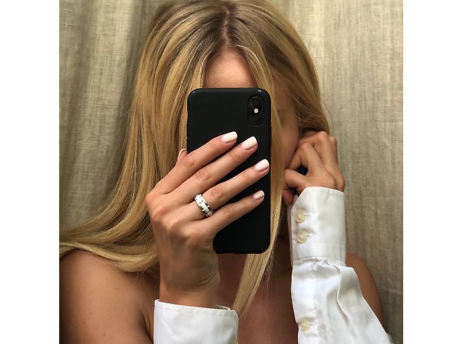 Anello Chanel Ultra in oro bianco e ceramica bianca misura 48 Argento - vista 3