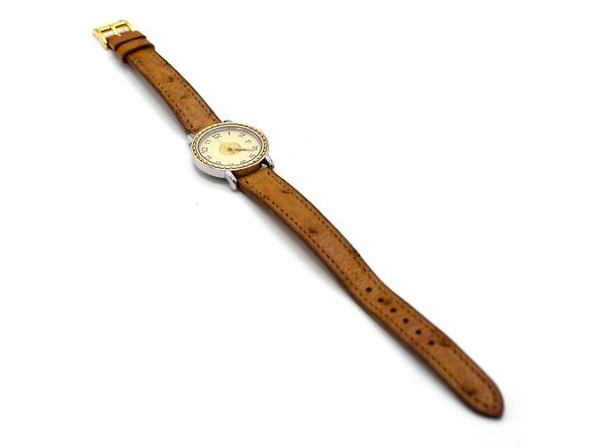 Sellier-Uhr von Hermès. Golden - Ansicht 3