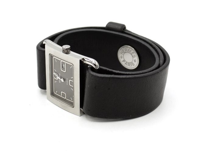 Sehr schöne und originelle Hermès-Uhr. Schwarz - Ansicht 3