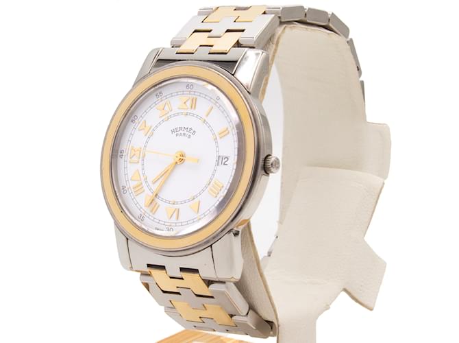 Relógio Hermès Carrick em aço e dourado. - vista 2
