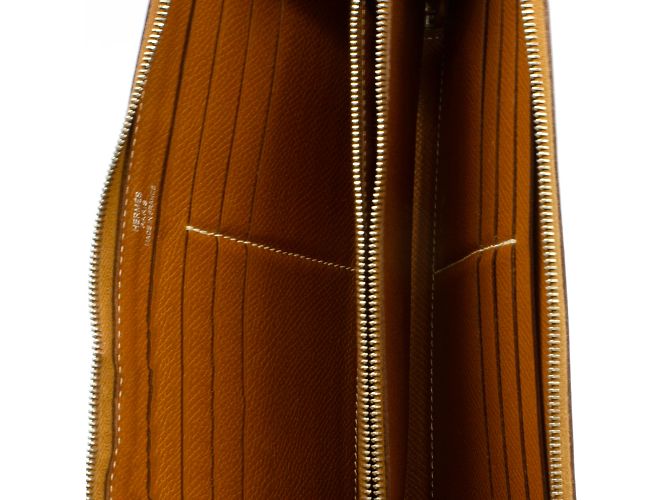 Cartera Hermès Azap de piel Epsom marrón Castaño - vista 8