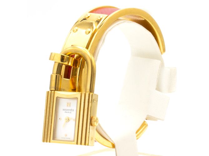 Kelly-Uhr von Hermès. Golden - Ansicht 2
