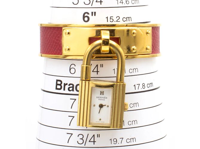 Kelly-Uhr von Hermès. Golden - Ansicht 3