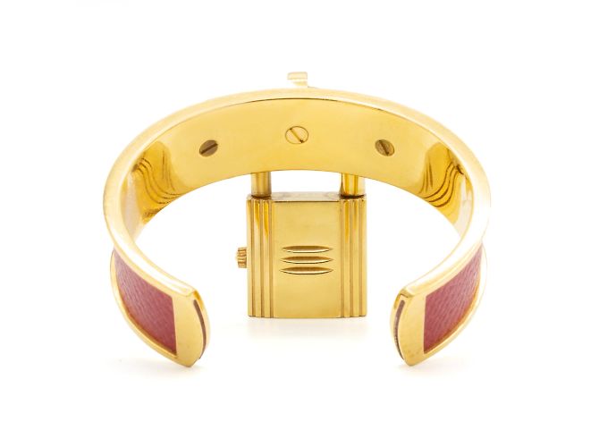 Kelly-Uhr von Hermès. Golden - Ansicht 4