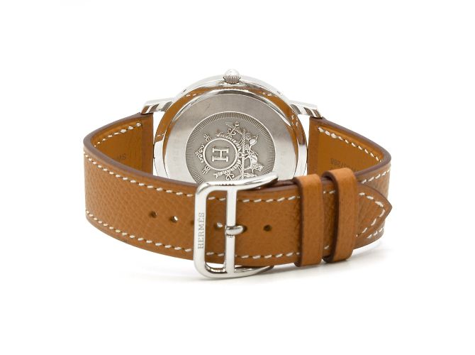 Relógio Hermès "Clipper" em aço Dourado - vista 4