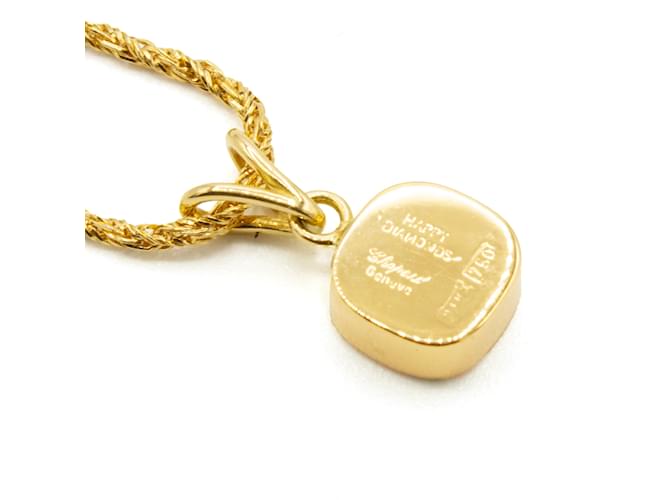 Collar Chopard Happy Diamonds; Dorado - vista 4