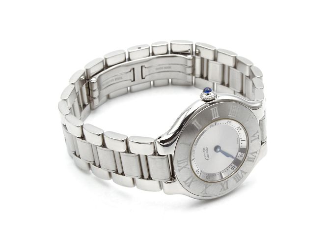Cartier Must 21 Uhr aus Stahl. Silber - Ansicht 3
