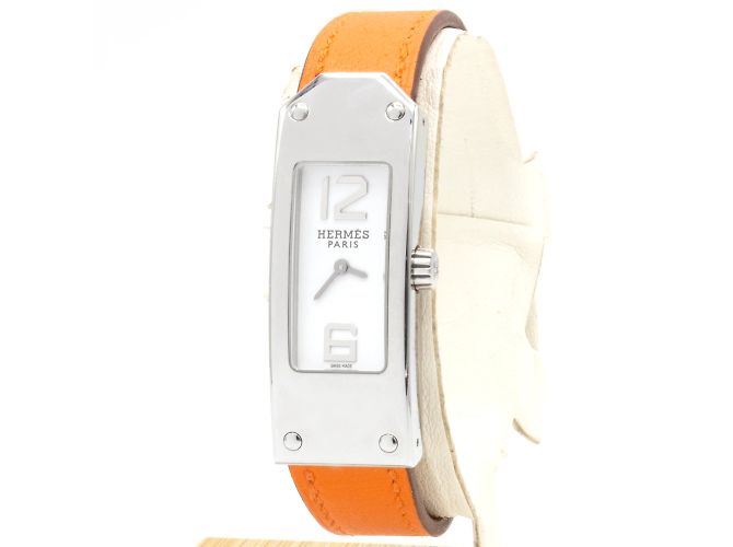 Hermès Kelly II Modell Uhr. Silber - Ansicht 2