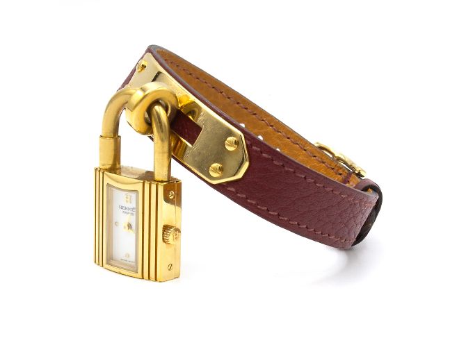 Kelly-Uhr von Hermès. Golden - Ansicht 2
