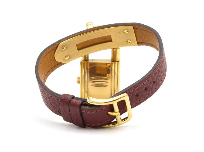Kelly-Uhr von Hermès. Golden - Ansicht 3