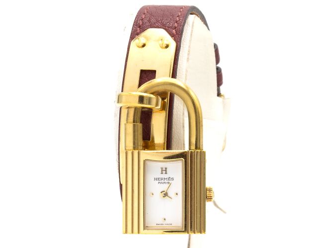 Kelly-Uhr von Hermès. Golden - Ansicht 4