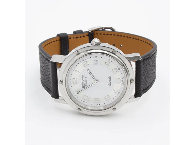 Relógio Hermès Clipper CL1.810 em aço. Prata - vista 3