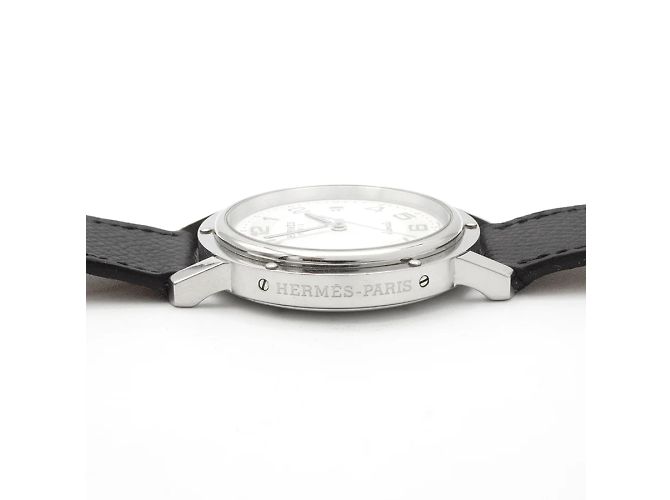 Relógio Hermès Clipper CL1.810 em aço. Prata - vista 4