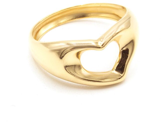 Tiffany & Co Open Heart Ring 18K Gelbgold Größe 50 Golden - Ansicht 3