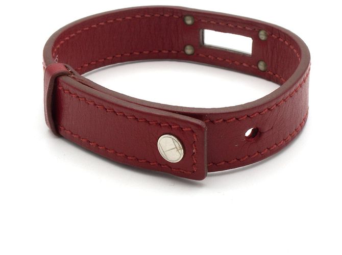 Hermès Armband aus rotem Leder - Ansicht 3