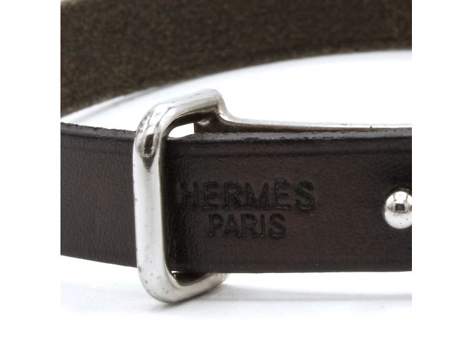 Hervorragendes "Hapi" Armband von Hermès. Schwarz - Ansicht 2