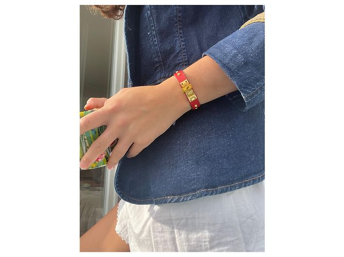 Médor Sehr schönes Hermès-Armband Rot - Ansicht 4