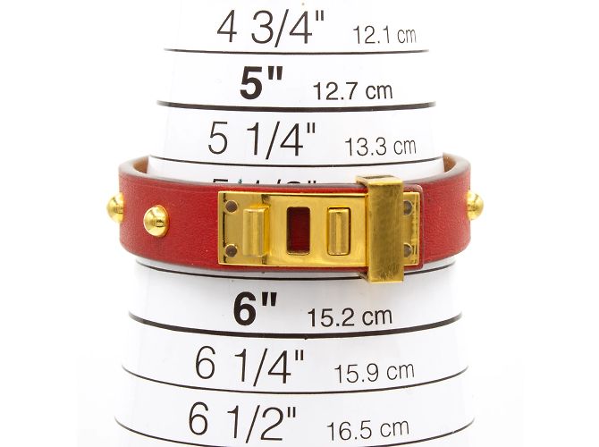 Médor Sehr schönes Hermès-Armband Rot - Ansicht 5