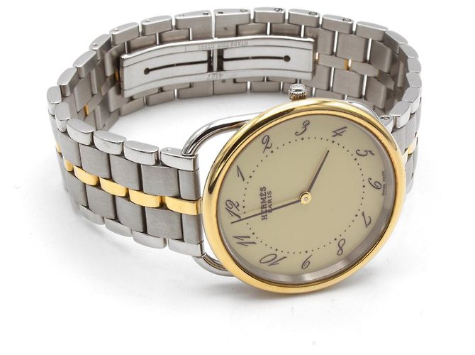 Hermès Hermes Arceau Uhr (AR4.720). Golden - Ansicht 3