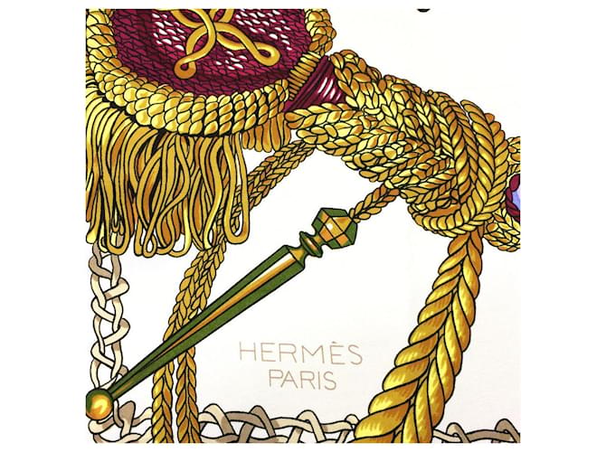 Bellissimo foulard Hermès. Rosso - vista 4
