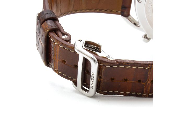Hermès Orologio Arceau Chrono (modello AR4.910). Marrone - vista 5