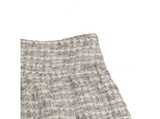 Falda Chanel de tweed Gris - vista 3