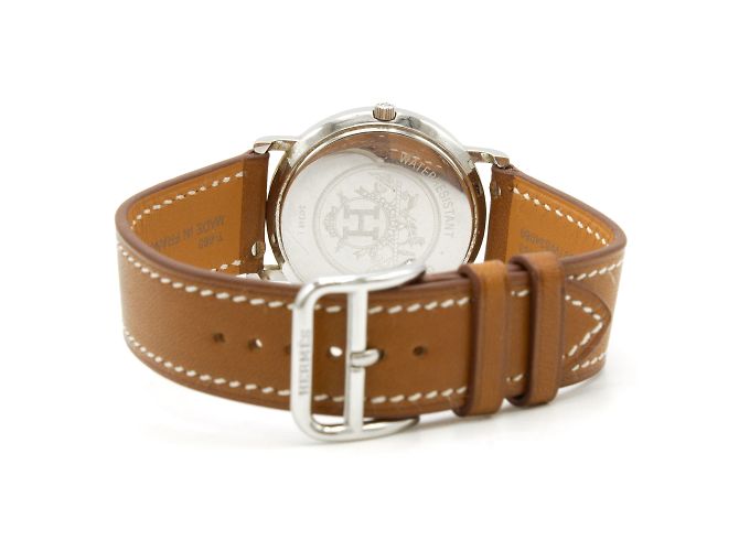 Hermès Sellier Uhr. Golden - Ansicht 6