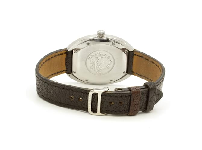 Hermès "Espace" Uhr. Silber - Ansicht 4