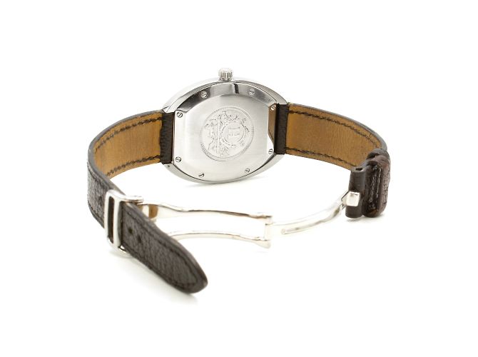 Hermès "Espace" Uhr. Silber - Ansicht 5