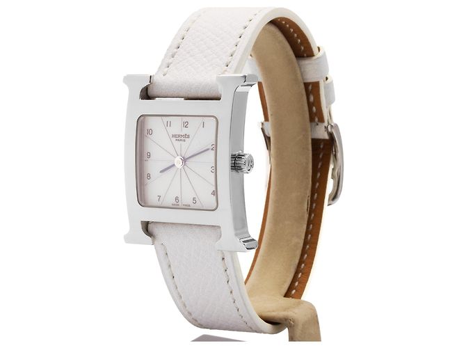 Hermès H-Hour Uhr, Modell HH1.210. Silber - Ansicht 2