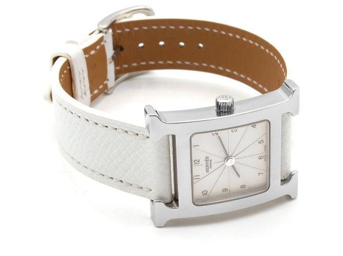 Hermès H-Hour Uhr, Modell HH1.210. Silber - Ansicht 3