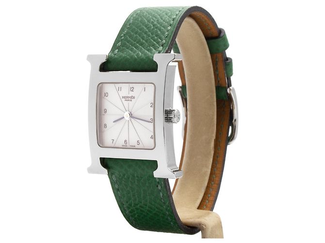 Hermès Hermes H-Hour Uhr, Modell HH1.210. Silber - Ansicht 2