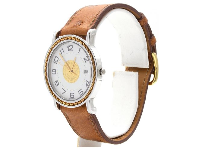 Hermès Relógio Hermes Sellier. Prata - vista 2