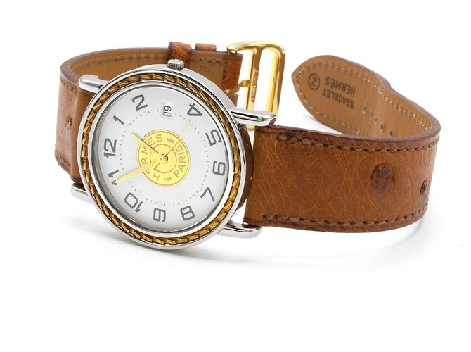 Hermès Relógio Hermes Sellier. Prata - vista 3