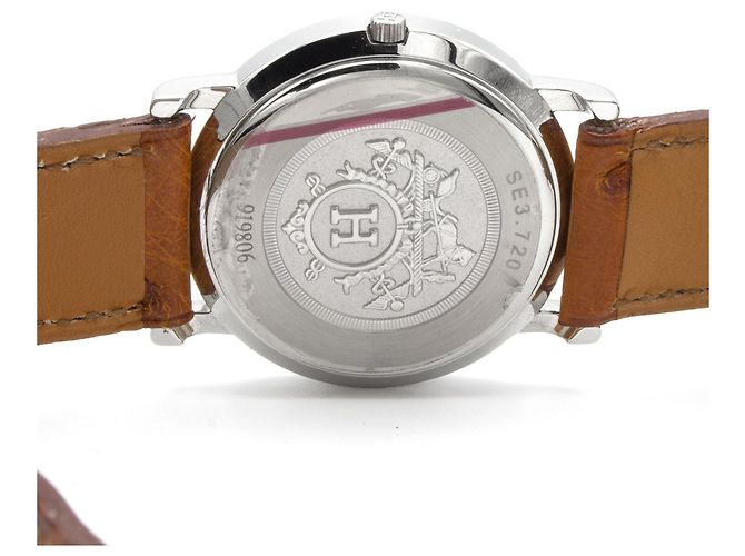 Hermès Relógio Hermes Sellier. Prata - vista 4