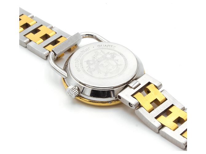 Relógio Hermès Arceau em aço e banhado a ouro Dourado - vista 3