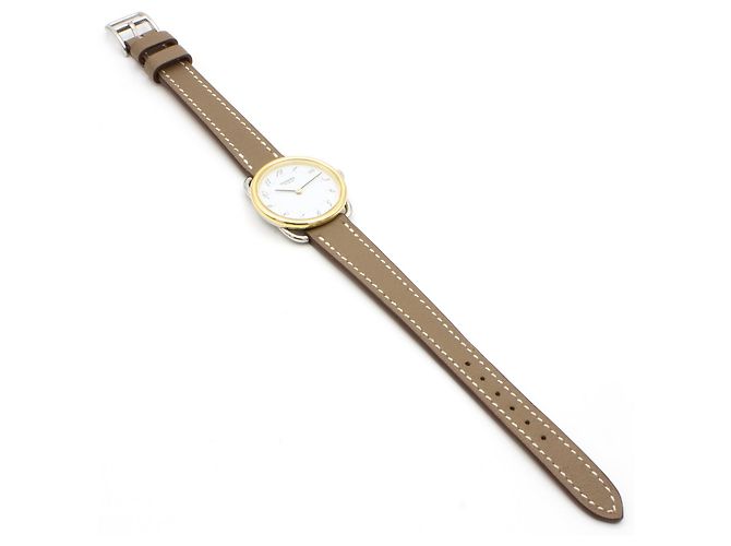 Hermès Arceau Uhr (Modell AR3.220). Golden - Ansicht 5