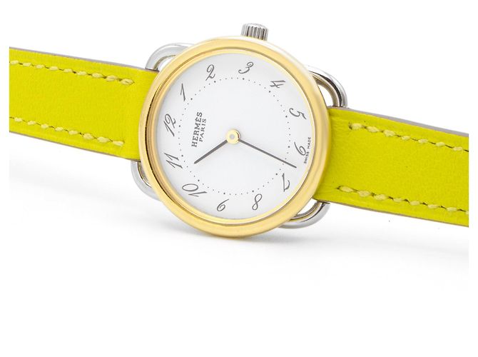 Hermès Hermes Arceau Uhr (Modell AR3.220). Golden - Ansicht 4