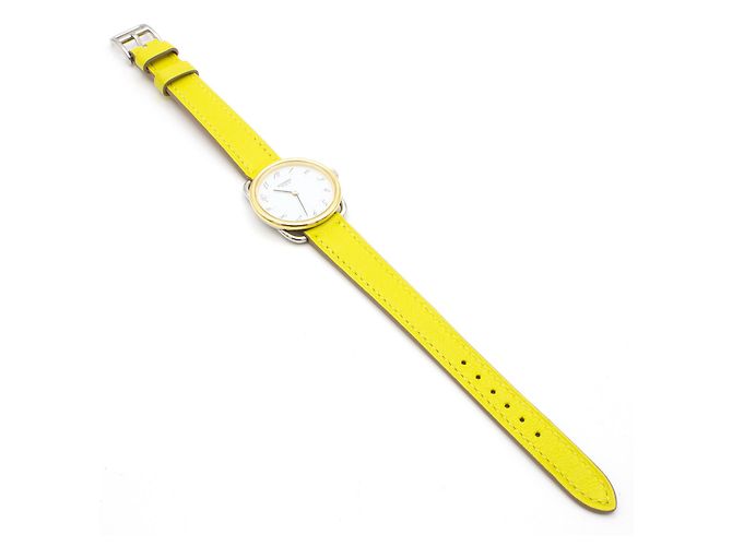 Hermès Hermes Arceau Uhr (Modell AR3.220). Golden - Ansicht 5