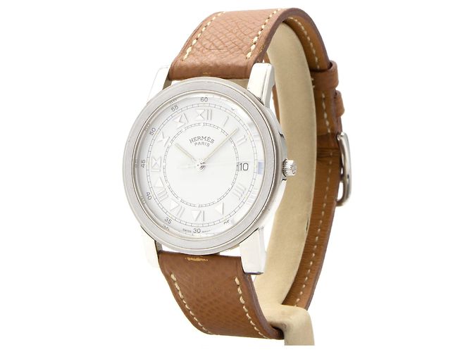 Hermès Orologio Carrick in acciaio Hermes. Argento - vista 2