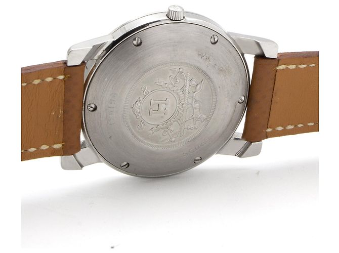 Hermès Orologio Carrick in acciaio Hermes. Argento - vista 4