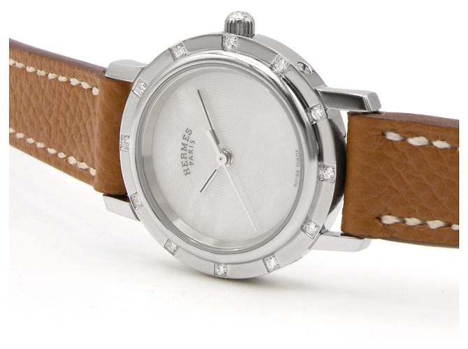 Hermès Reloj de mujer Hermes Clipper, modelo CL4.230 en acero. Plata - vista 4