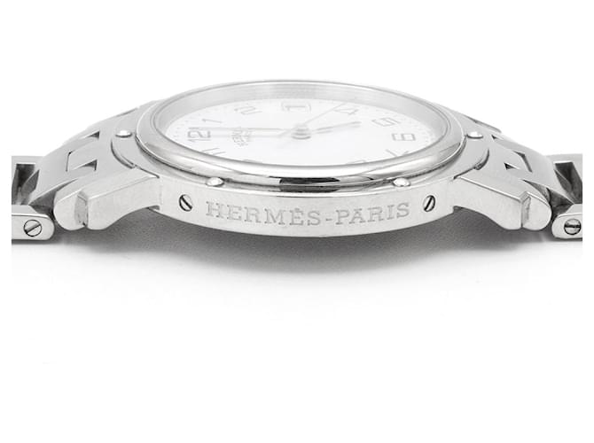 Hermès Clipper Uhr. Silber - Ansicht 3