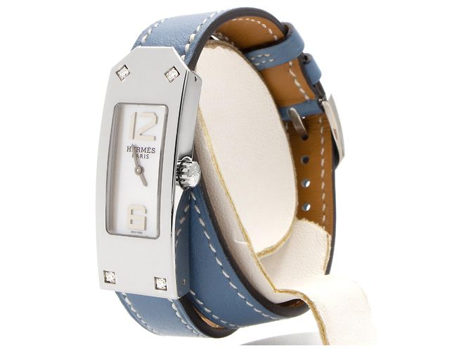 Reloj Hermès Kelly II (REF: KT1.230). Plata - vista 2