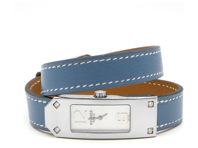 Reloj Hermès Kelly II (REF: KT1.230). Plata - vista 4