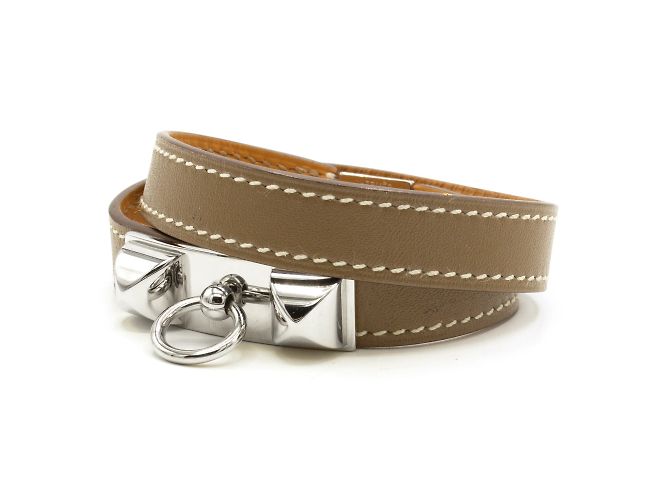 Médor Bracciale a doppio giro Hermès Rivale; Argento - vista 3